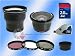 3x Telephoto & 0.42X Wide Angle Lens +3pc Filters + 2GB xD for Kodak Easyshare DX-6490 DX-7590