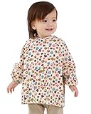 【SEBLES】 ベビー キッズ スモック キュート エプロン 防水 幼稚園 0歳 ～ 3歳 全4種類 サイズ S M L クロスセット (Ａタイプ,S)