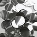 Round Flat Sequin 30mm Hematite Shiny Gray Metallic. Couture Paillettes. Made in USA