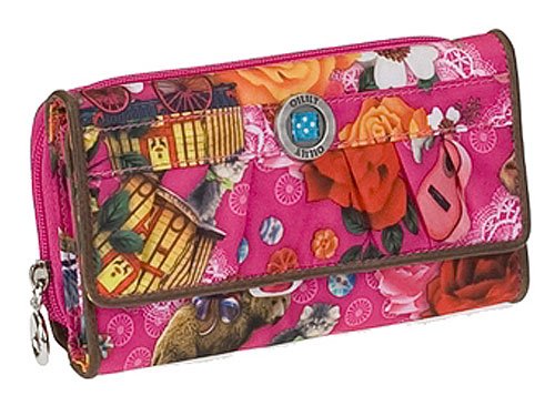 Oilily Big Wallet Geldbörse Portemonnaie Mamalou Rosa Fluo Pink