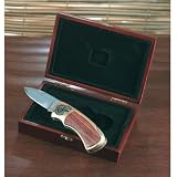 Lockback Knife in Wood Box