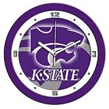 Kansas State Wildcats Suntime 12 Dimension Glass Crystal Wall Clock - NCAA College Athletics