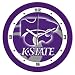 Kansas State Wildcats Suntime 12 Dimension Glass Crystal Wall Clock - NCAA College Athletics