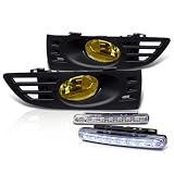 03-05 Honda Accord 2Dr Yellow OEM Style Fog Lights Kit + LED Bumper Lights by Eautolight