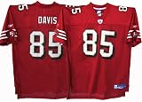 Reebok San Francisco 49ers Vernon Davis Replica Jersey,Red,X-Large