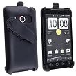 Sturdy Black Holster with Swivel Belt Clip for Sprint HTC Evo 4G 4-G
