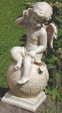 Eigenschaften B & B  / ENGEL PUTTE AUF KUGEL MUSCHELRAUSCHEN 36 CM GARTEN DEKO