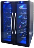 NewAir AW-320ED NewAir Dual Zone Thermoelectric Wine Cooler With Dual Temperature Zones