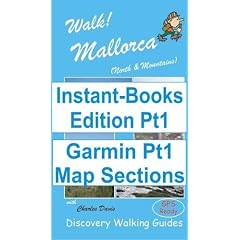 Walk! Mallorca N and M+W Pt1 Tour and Trail Map Sections for Garmin GPS