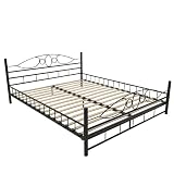 Jago MTBT02/1 Doppelbett inkl. Lattenrost ca. 140 x 200 cm oder 180 x 200 cm schwarzvon "Jago"