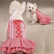 Southern Belle Dresses Red LG Dog Puppy Clothes by Zack & Zoey
