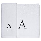 Monogrammed Hand Towel - White