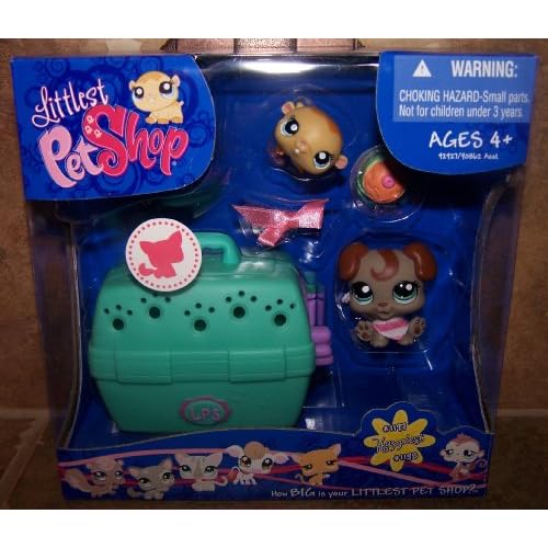 Littlest Pet Shop Hamster (1198) & Boxer Puppy (1197