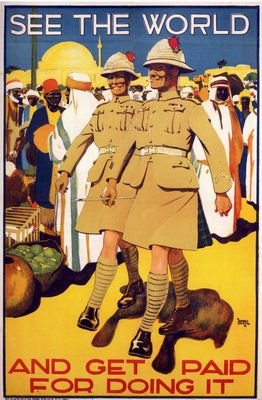 Vintage British Empire Recruitment Poster A3 