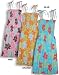 Brilliant Splash Spaghetti Strap Hawaiian Aloha Smocked Sun Dress