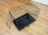 Dog Puppy Black Metal Training Cage Crate Carrier 30