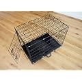 Dog Puppy Black Metal Training Cage Crate Carrier 30"-easipet brand