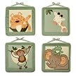 NoJo Jungle Babies Wall Hangings - Set of 4
