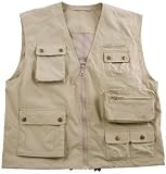 Max Fuchs Outdoor Weste, khaki, Microfaser