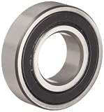 Dynaroll R4A-2RS Ball Bearing, Double Rubber Sealed, 52100 Chrome Steel, 0.25 Bore, 0.75 OD, 0.2812 Width, 5000 Maximum Rotational Speed, 90 LbF Static Load, 243 LbF Dynamic Load