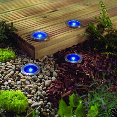 Childrens Toyshop   : Blue solar deck lights pack of 4