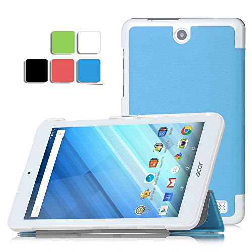 Acer Iconia One 8 B1-850 case, KuGi ® Acer Iconia One 8 B1-850 - High quality ultra-thin Smart Cover Case Only fit for Acer Iconia One 8 B1-850 tablet (Blue)