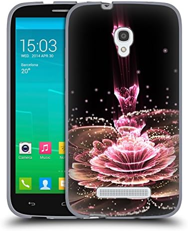 Official Eli Vokounova Kiss Me Fractal Art 2 Soft Gel Case for Alcatel Pop S9