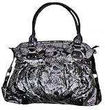 Iron Fist Sweet Sugar Skull O Mine Silver Metallic Gray Vegan Handbag Purse