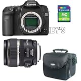Canon EOS 50D 15.1MP Digital SLR Camera W/ Canon EF-S 17-85mm f/4-5.6 Image Stabilized USM SLR Lens W/ Transcend TS4GSDHC6 4GB SDHC card (SD 2.0 SPD Class 6) W/ Samsonite Digital Camera Gadget Bag (Black) W/ Clean & Scratch Free Kit