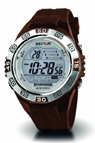 Sector Jungen-Armbanduhr Street Fashion Digital Kunststoff braun R3251472015