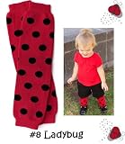 My Little Legs baby leg warmers (#8) Red & Black Ladybug