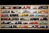 V37 Vitrine Spur N Setzkasten Holz Regal Sammlervitrine H0 Mini Truck 90 cm