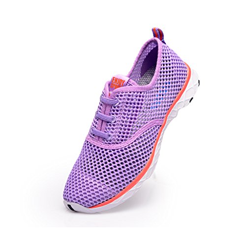 Aleader Women's Quick Drying Aqua Water Shoes Purple 7.5 D(M) US