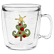 Whimsical Christmas Tree 12 oz Insulated Coffee Mug, Clear