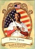 2009 Topps Allen & Ginter National Pride Baseball Card #NP2 Justin Upton Arizona Diamondbacks - MINT Condition - Shipped In Protective ScrewDown Display Case!