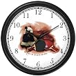 China Icons: Panda, Ping Pong Great Wall of China Wall Clock by WatchBuddy Timepieces (White Frame)