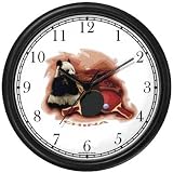 China Icons: Panda, Ping Pong Great Wall of China Wall Clock by WatchBuddy Timepieces (White Frame)
