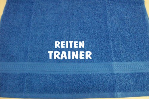 Reiten Trainer; Badetuch Sport, royalblau