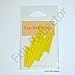 Yellow Lightning Bicycle Reflective Reflector Sticker