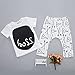 2pcs Newborn Toddler Kids Baby Boys Girls T-shirt Tops+Pants Outfits Clothes Set