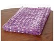 Pack of 3 Decorative Purple Polka Dot Organza Square Easter Tablecloths 54"Sq