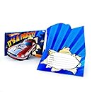 Amscan Hot Wheels Speed City 4" x 5" Folded Invitations, 8-Count