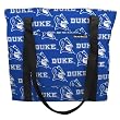 Duke University Blue Devils Logo Tote Bag Cotton with WATERPROOF LINING UNDERSIDE Travel, Baby, Diapers, Sports Gym or Beach Cute Best Unique GIFT IDEA for Him Her Man Men DAD MOM Mother Woman Women Ladies