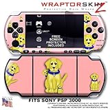 Puppy Dog on Pink WraptorSkinz Skin and Screen Protector Kit fits Sony PSP  ....