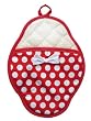 Jessie Steele 601-JS-94R Red and White Polka Scalloped Pot Mitt