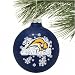 Buffalo Sabres Navy Blue Snowflake Glass Ornament