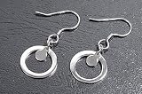 Sterling Silver Plain Earrings - Size: 15mm