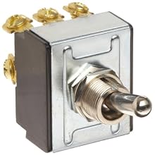 Morris Products 70301 Toggle Switches, 3 Pole, On/Off, 1.09" Width, 1.31" Length, 0.80" Height