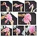 Pom Poms - 15pcs Tissue Paper Flowers,2 Different Colors,2 Sizes, Tissue Paper Pom Poms, Mother's Day decoration, Wedding Decor, Party Decor, Tissue Paper Pink, Tissue Paper Flowers Kit, Wedding, For Baby Shower -Pink and Light Pink