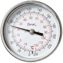 H-B Instrument DURAC Bi-Metallic Dial Thermometer, with NPT Threaded Connection